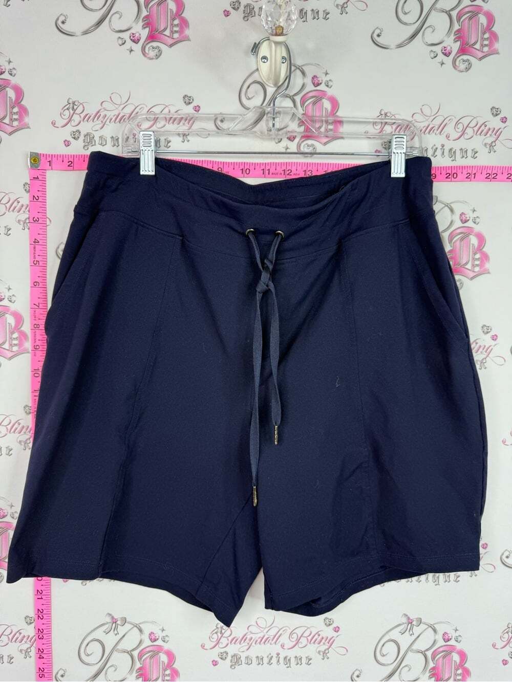 HYBA shorts blue Men's Navy Athletic Drawstring Shorts